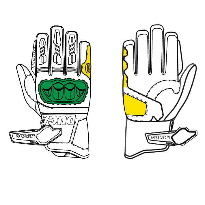 98109208 - Ducati Tour C5 2.0 Fabric-leather gloves