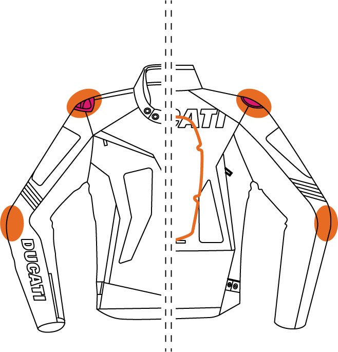 9810747 - Ducati Fighter C2 Leather-fabric jacket