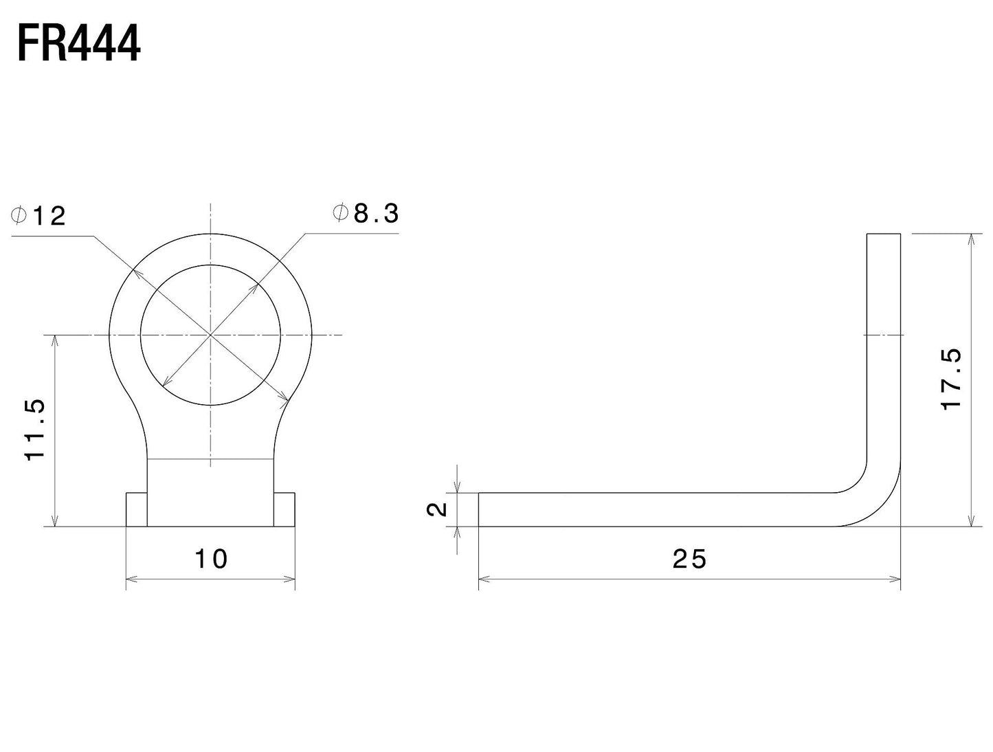 FR444 - RIZOMA - LIGHT UNIT Turn Signal Mounting Kit