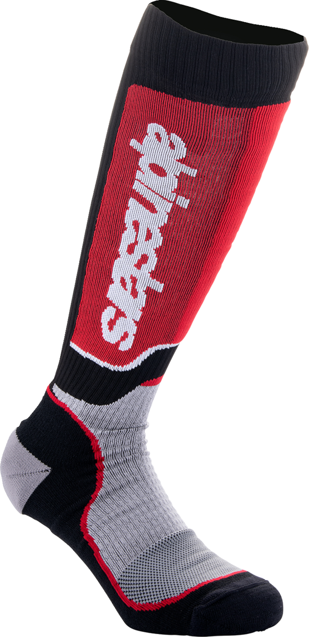 Alpinestars - Youth MX Plus Socks - Black/Red/Gray