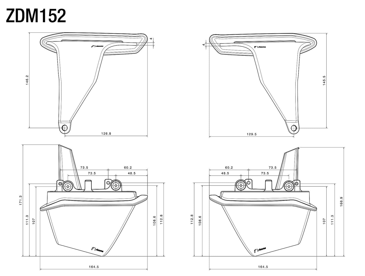 ZDM152 - RIZOMA - Side Winglets - Monster