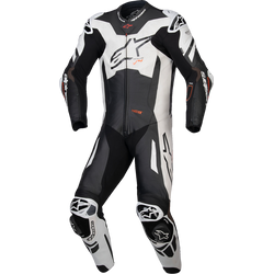 Alpinestars - GP Plus v4 Sprint 1-Piece Leather Suit - Black/Red Fluo/White