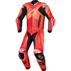 Alpinestars - GP Plus v4 Sprint 1-Piece Leather Suit - Red Fluo/Mid Red/White