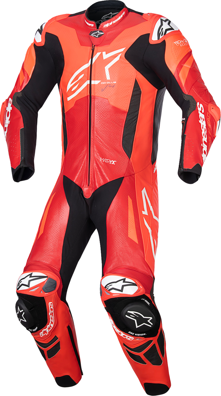 Alpinestars - GP Plus v4 Sprint 1-Piece Leather Suit - Red Fluo/Mid Red/White