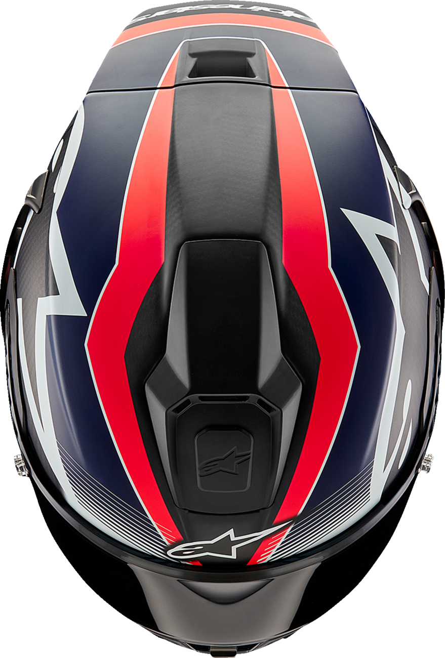 Alpinestars - Supertech R10 Helmet - Team - Matte Black/Carbon Red Fluo/Blue