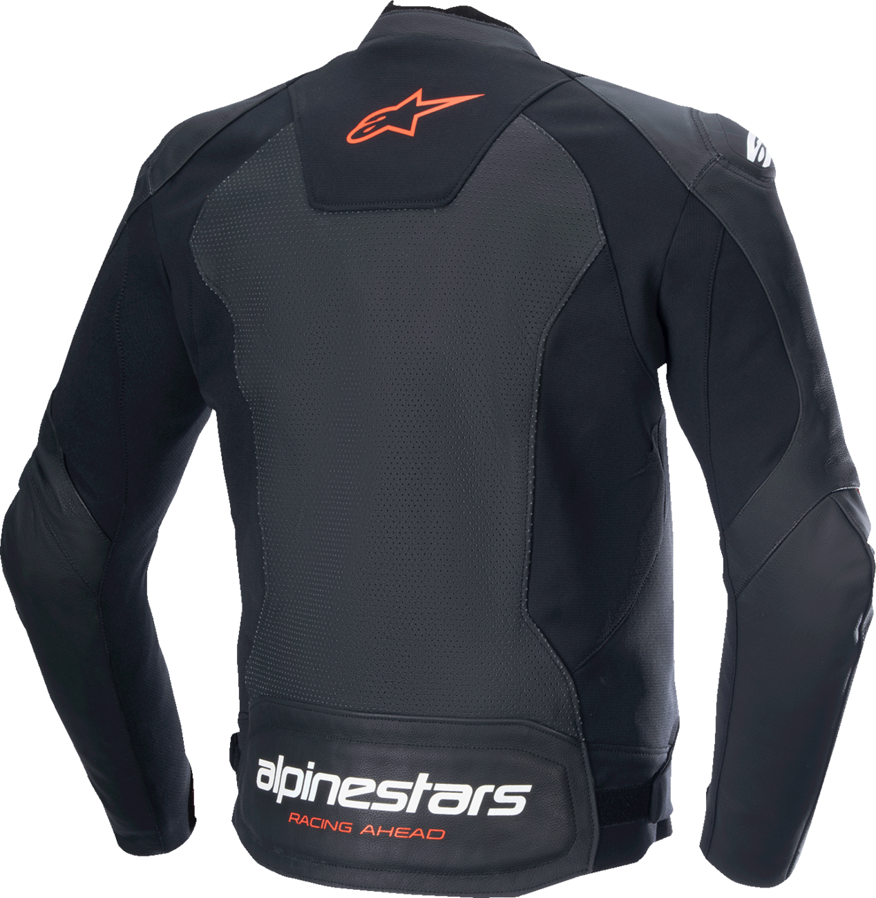 Alpinestars - Faster v3 Airflow Leather Jacket - Black/Red Fluo