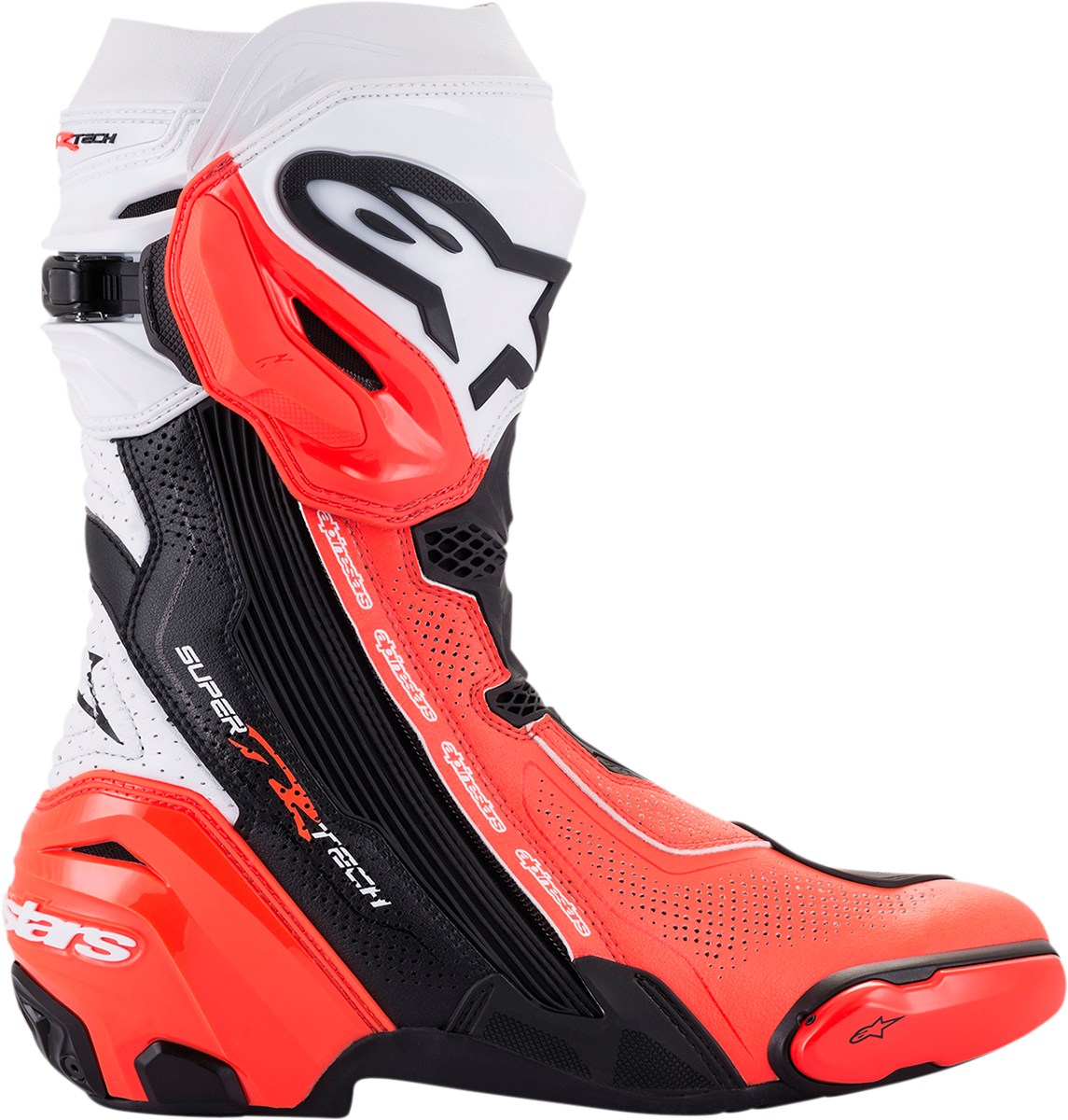 Alpinestars - Supertech V Boots - Black/Fluo Red/White
