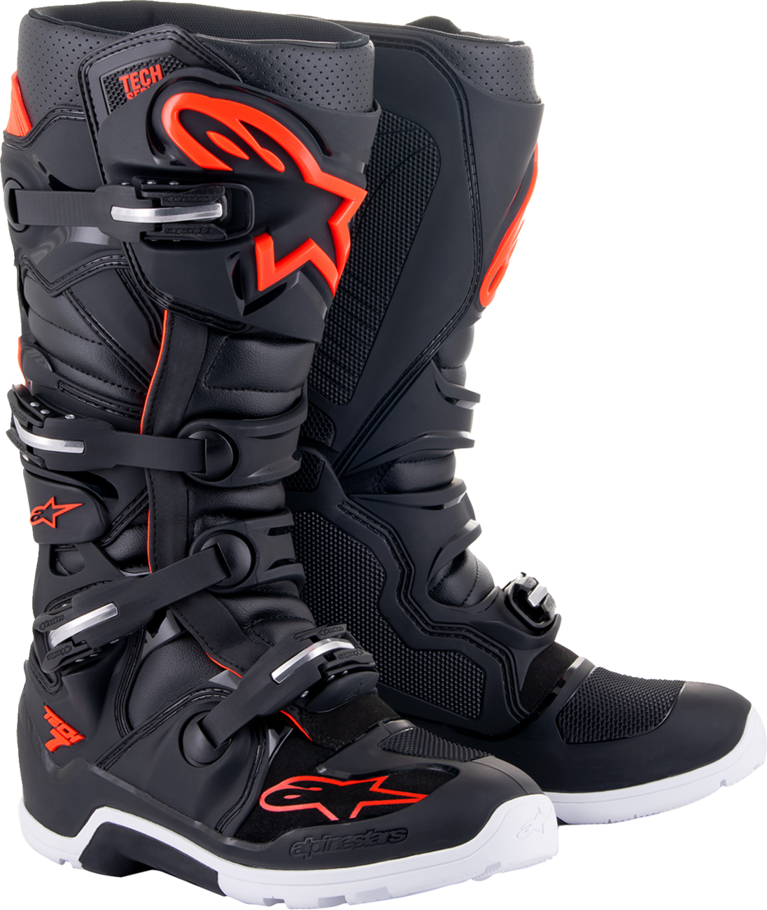 Alpinestars - Tech 7 Enduro Boots - Black/Red Fluorescent