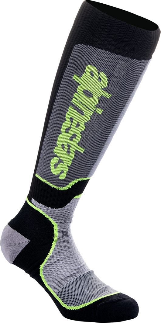 Alpinestars - MX Plus Socks - Black/Gray/Yellow
