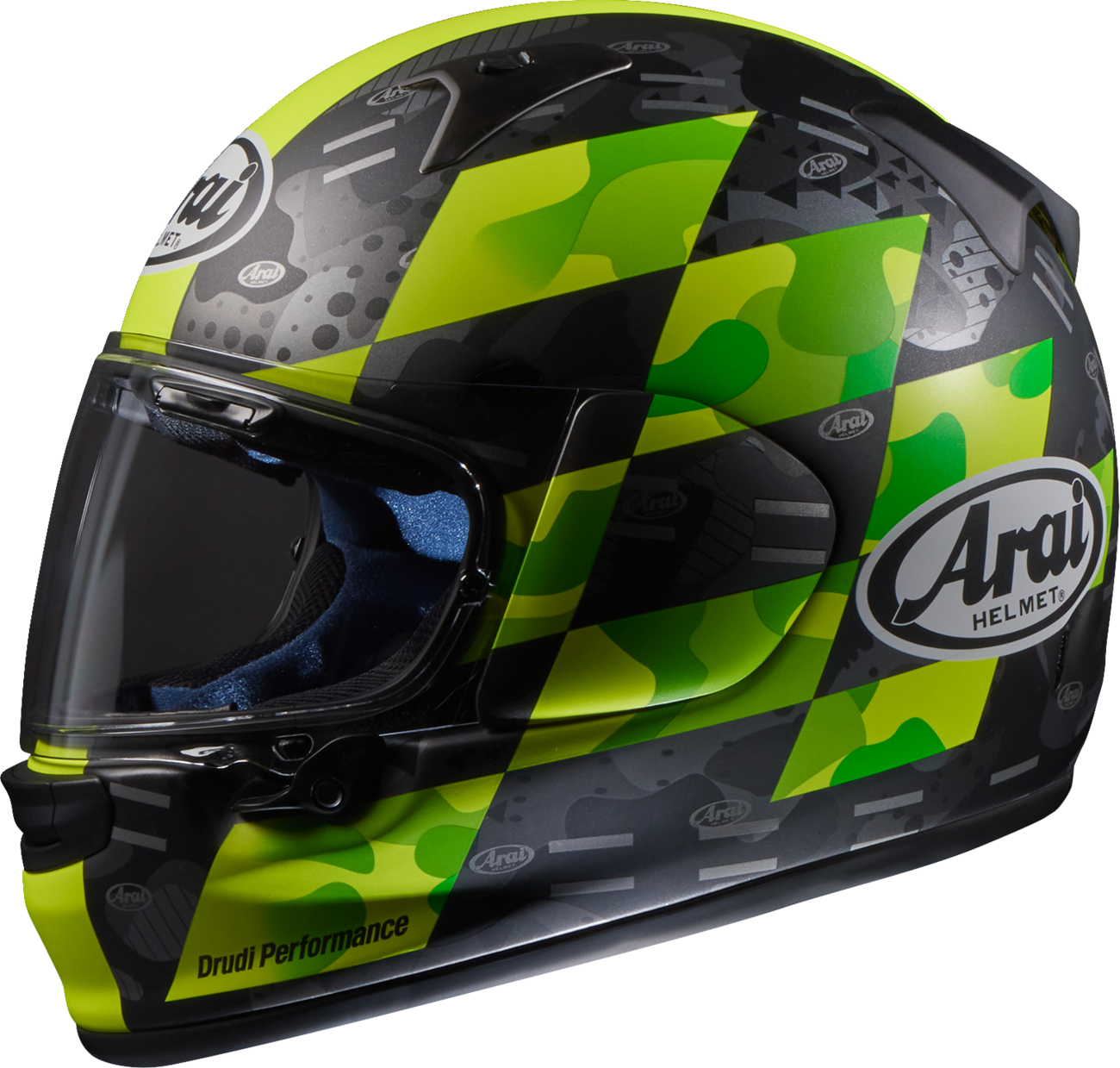 arai ducati helmet replacement side Arai Regent-X Patch Helmet Small Yellow Frost