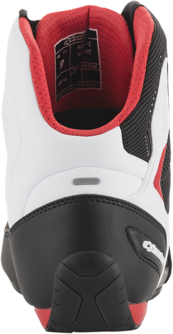 Alpinestars - Faster-3 Rideknit® Shoes - Black/White/Red