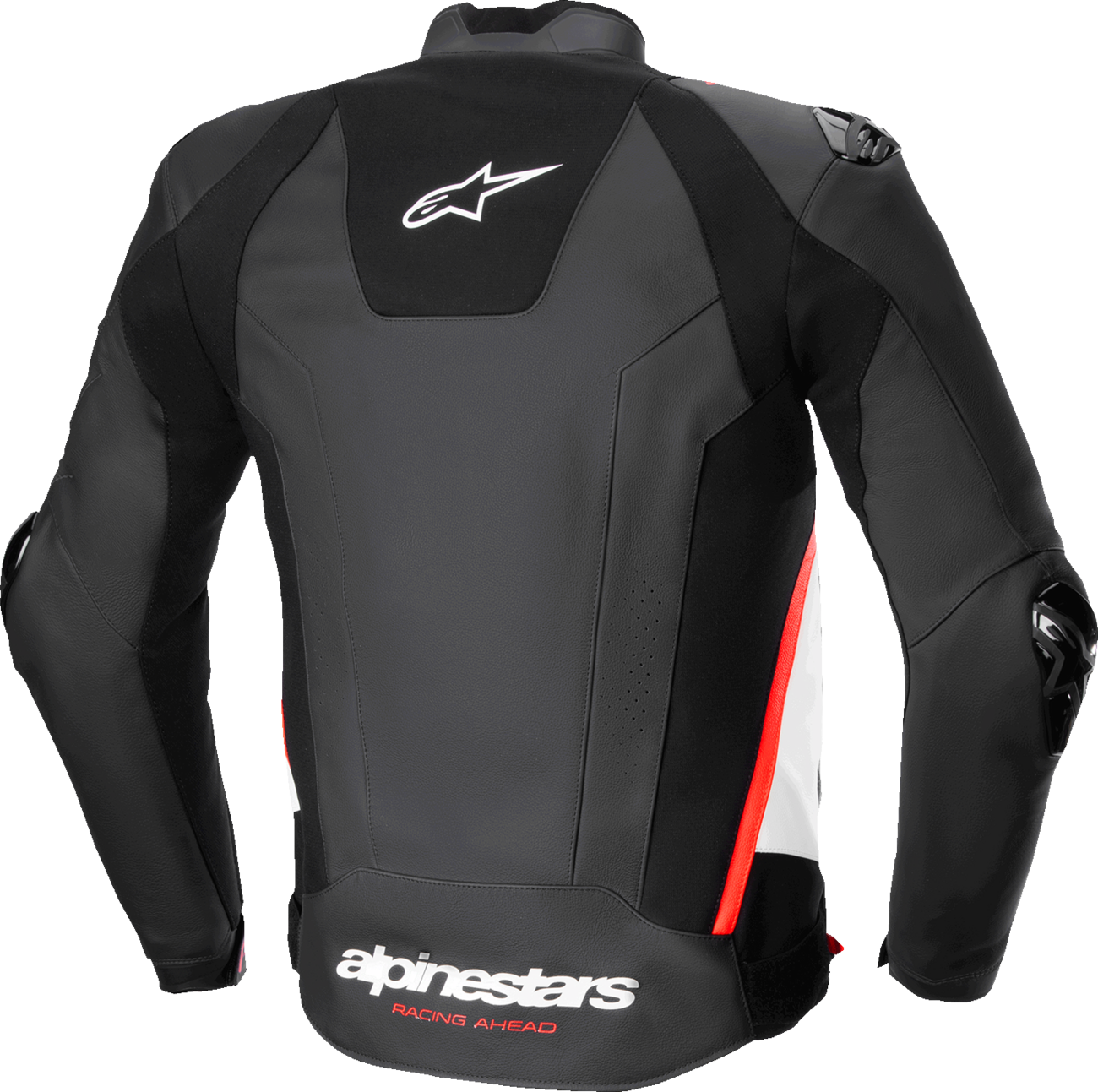 Alpinestars - Missile v3 Leather Jacket - Black/White/Red Fluo