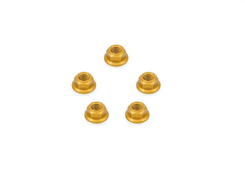 DA385 - CNC Racing Set of 5 ring gear nuts for the FC212 / FC301 / FC302 (hold sprocket to carrier), For Ducati and MV Agusta models - M8x1.25