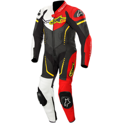 Alpinestars - Youth GP Plus 1-Piece Leather Suit - Black/White/Red Fluorescent/Yellow Fluorescent