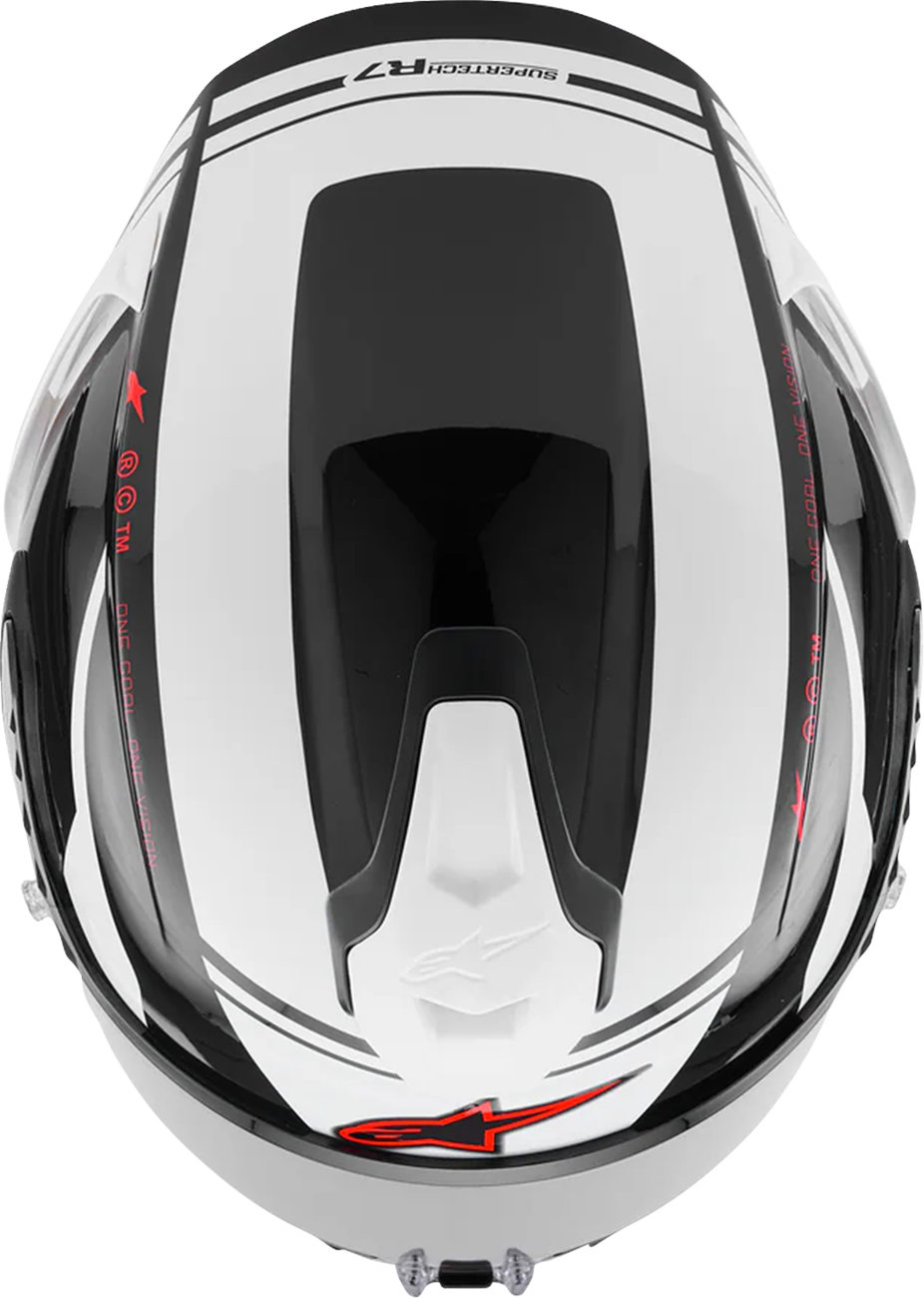Alpinestars - Supertech R7 Helmet - 22.06 - A-Core - Gloss Black/White/Red