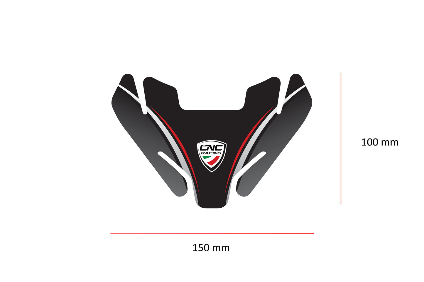 FP006B - CNC Racing Type 6 Fuel Tank Pad / Protector (100mm x 150mm)