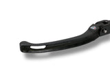 LCR12 - CNC Racing Carbon Fiber / Billet RACE Folding Adjustable Clutch Lever for Aprilia, Ducati, and MV Agusta F4 RR/RC - 190mm