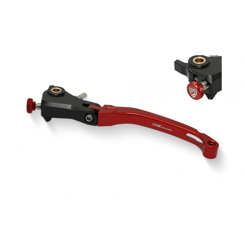 LCR49BPR - CNC Racing PRAMAC RACING Limited Edition Billet RACE Folding Adjustable Clutch Lever for the Ducati Multistrada V4 / S / Pikes Peak