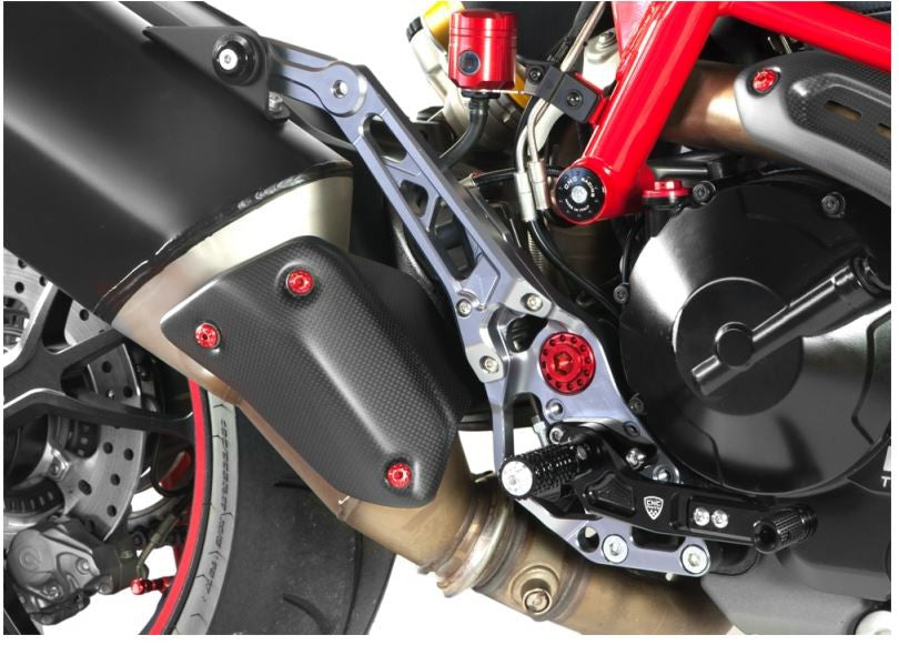 PE430B - CNC Racing Adjustable Rearsets For Ducati Hypermotard / Hyperstrada 821 and 939