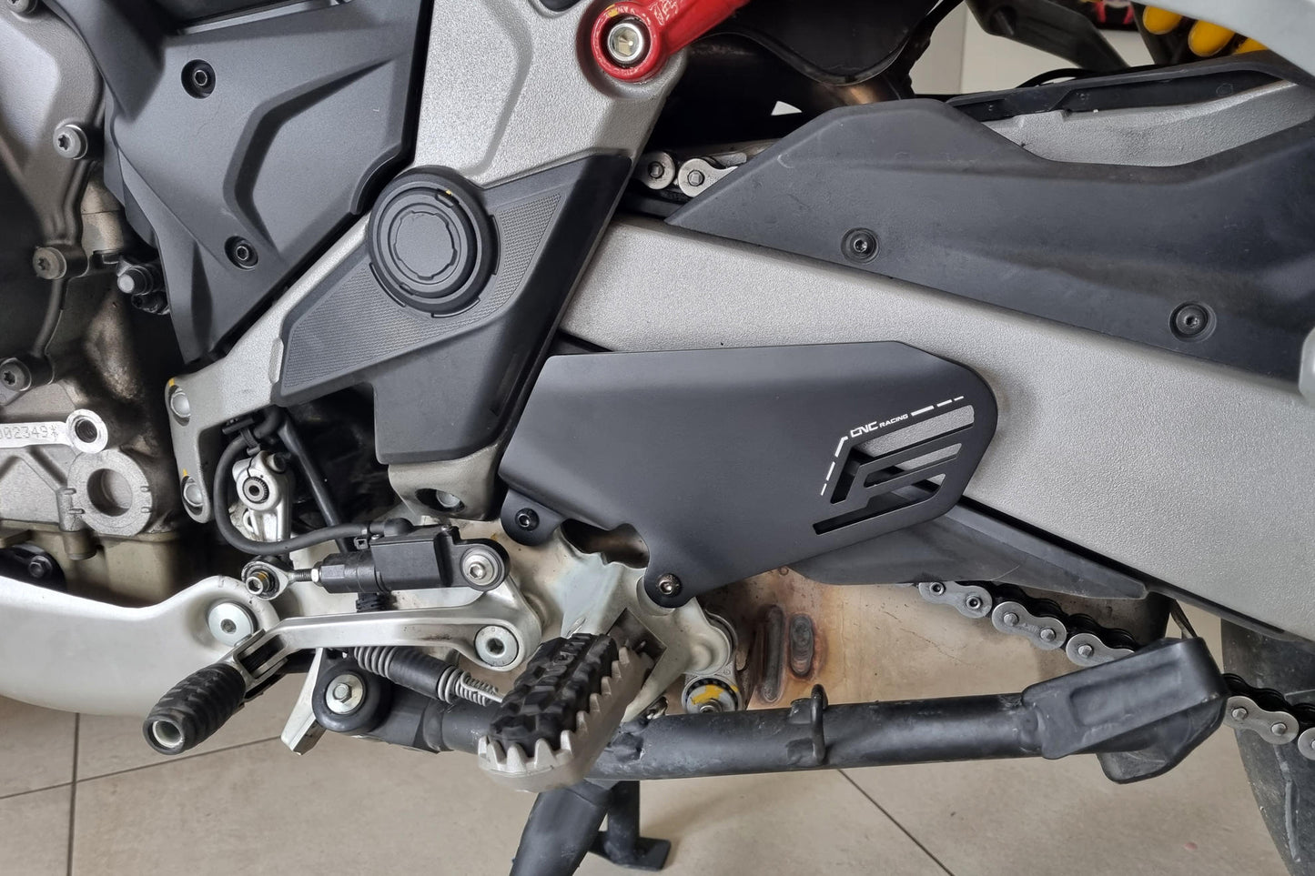 PES05B - CNC Racing Aluminum Heel Guards for Ducati Multistrada V4