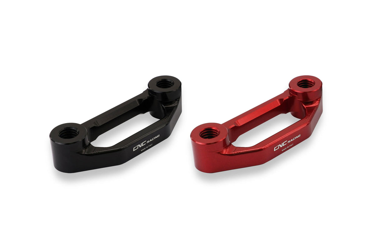 CLOSEOUT OS - CNC Racing Passenger Rearset / Foot peg Blanking Plate Set / Racing Tie Down Hooks for Ducati Panigale / Streetfighter V4 - Color Black