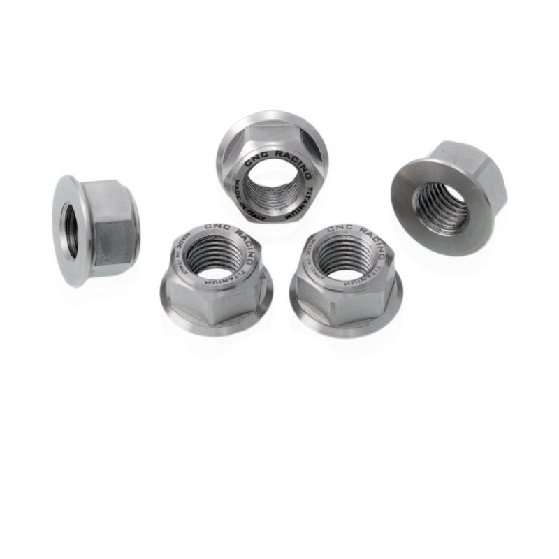 DA383X - CNC Racing Titanium Flange and Sprocket Nuts for Ducati's, MV Agusta F4/B4 (>09), F3/B3 (2018+), and 2015+ Aprilia RSV4/Tuono V4 - M10x1.25