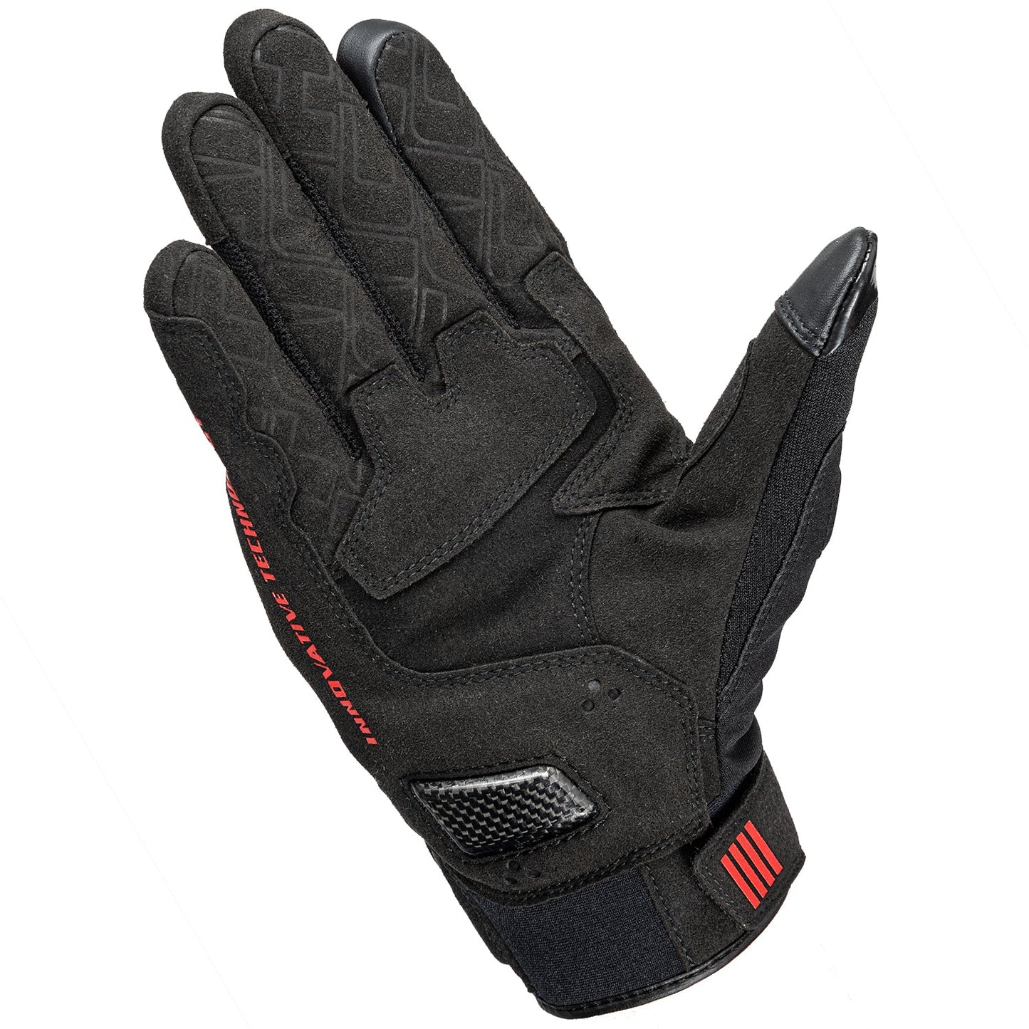 RS Taichi - STROKE AIR GLOVES BLACK/RED RST455