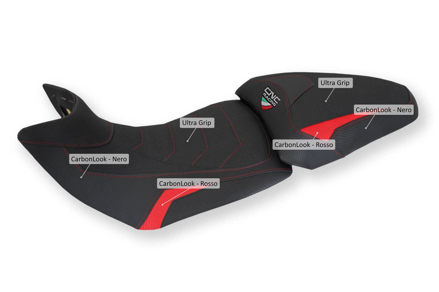 SLD06BR - CNC Racing Rider and Passenger Seat Covers for the Ducati Multistrada 1200 / 1260 (2015+)