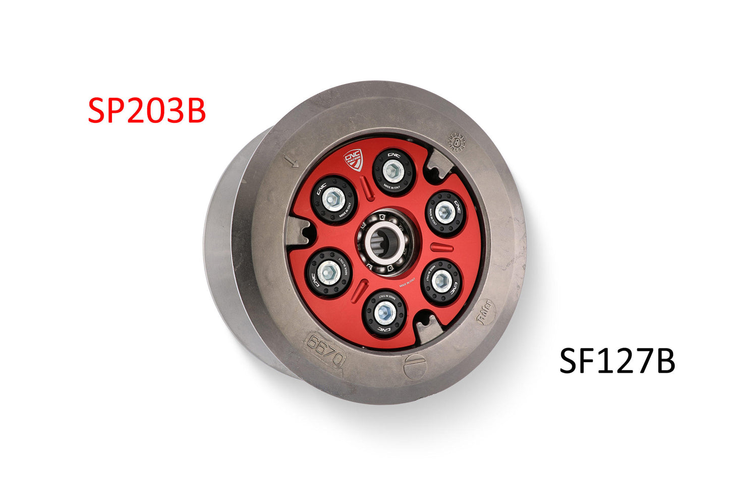 SF127 - CNC Racing Clutch Spring Retainers for Ducati's with 6 spring Wet Clutches