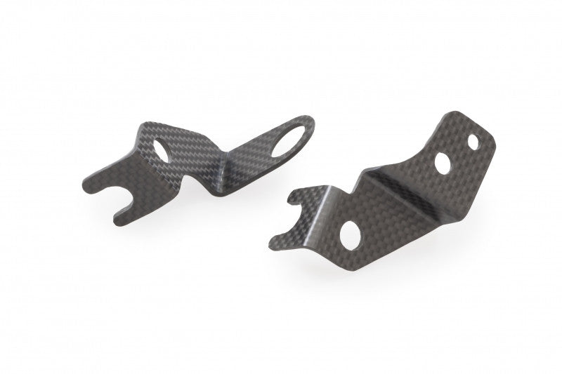 ZA973Y - CNC Racing Carbon Fiber Front Reservoir Brackets for Ducati Monster 1200 / 937 and Streetfighter V4 / V2