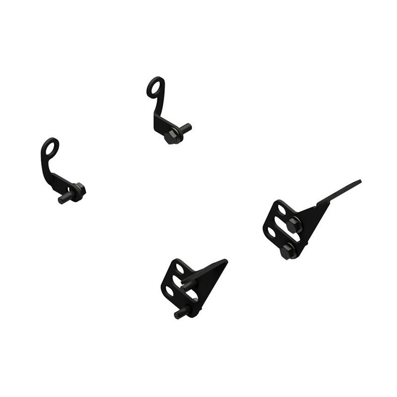 CLOSEOUT OS - CNC Racing Mounting kit for Carbon Fiber GP Racing Front Brake Rotor Cooling Ducts For Ducati Panigale V4