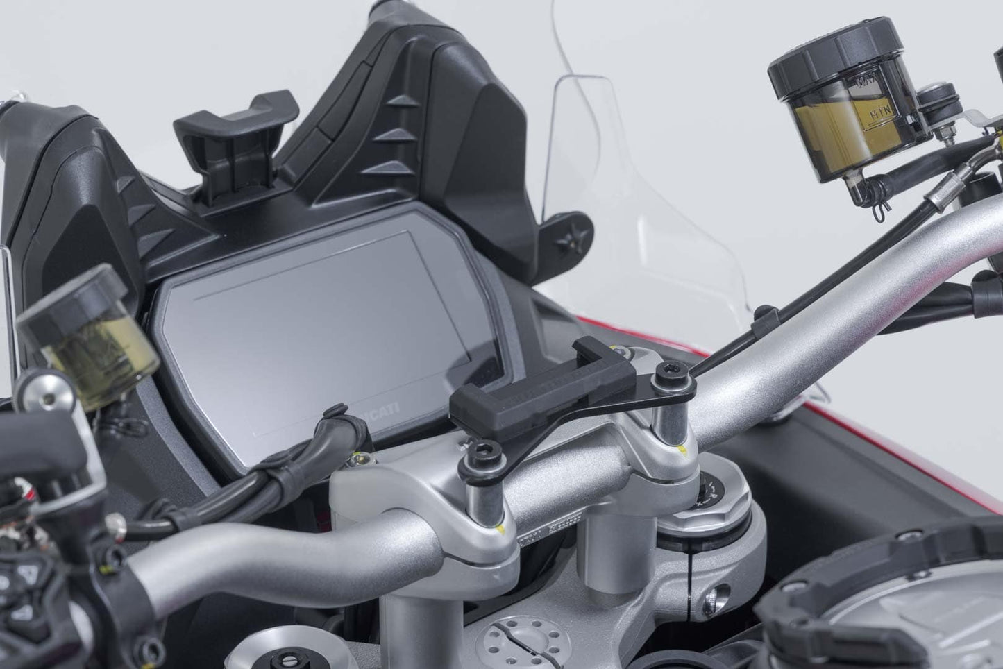 GPS.22.646.10201/B - SW-MOTECH - GPS mount on the handlebar - Ducati Multistrada V4 (20-), V2 (24-) - BLACK