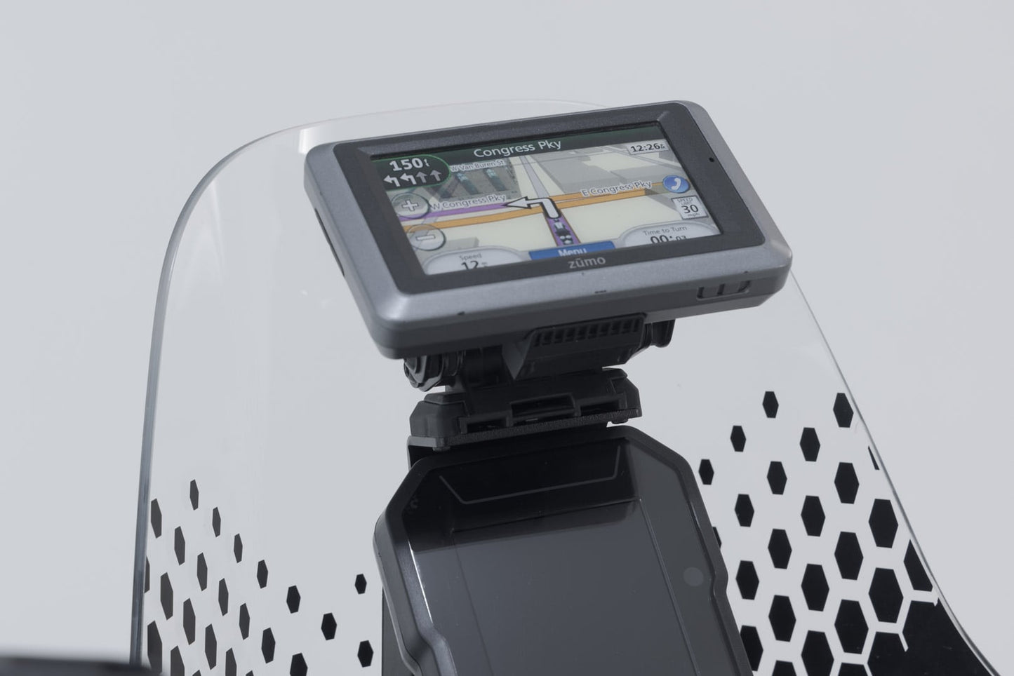 GPS.22.995.10000/B - SW-MOTECH - GPS mount for cockpit - Ducati DesertX (22-) / Rally (23-) - BLACK