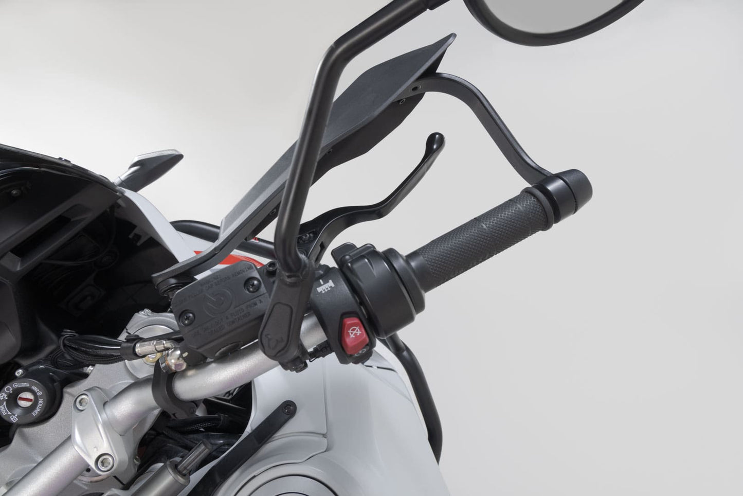HDG.00.220.30800/B - SW-MOTECH - Adventure handguard kit - For hollow handlebars 22mm to 1 inch - BLACK