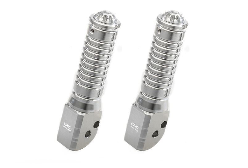 PC122 - CNC Racing Solid Round Folding Passenger Footpeg Kit for Ducati Scrambler