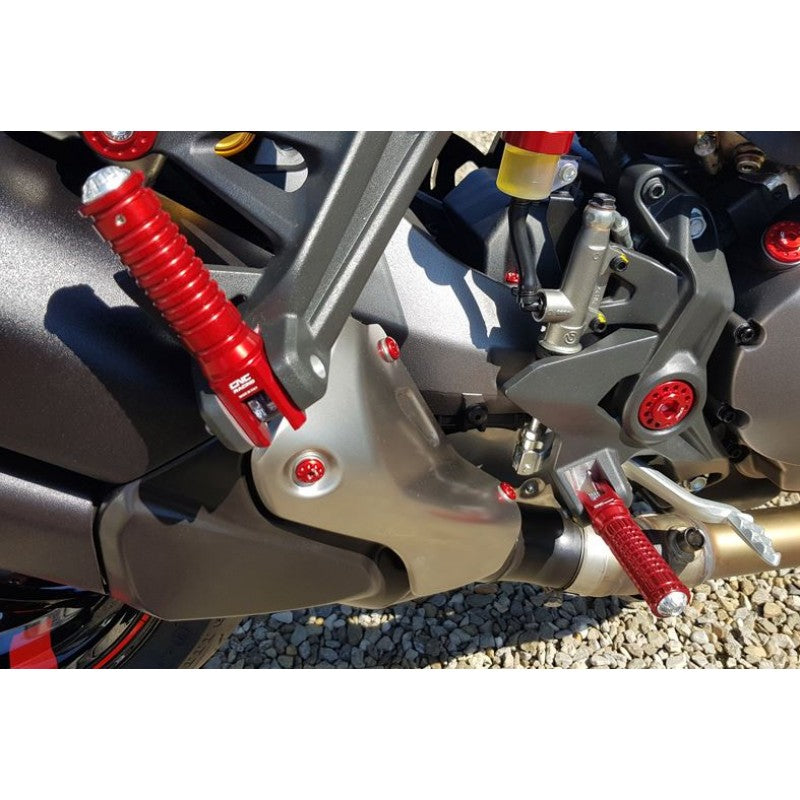 PC123 - CNC Racing Solid Round Folding Footpeg kit Ducati