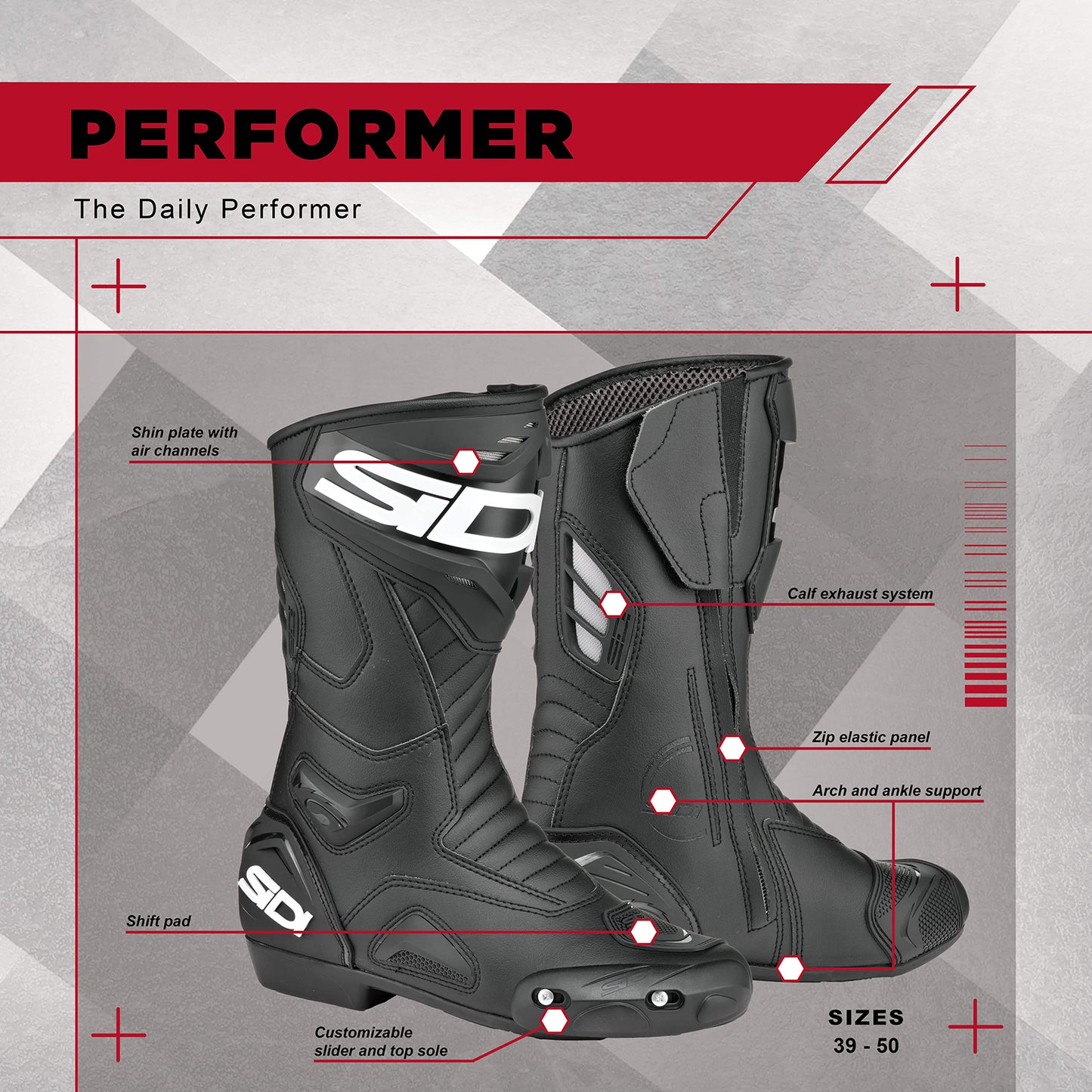 Sidi - Performer Boot - BLACK