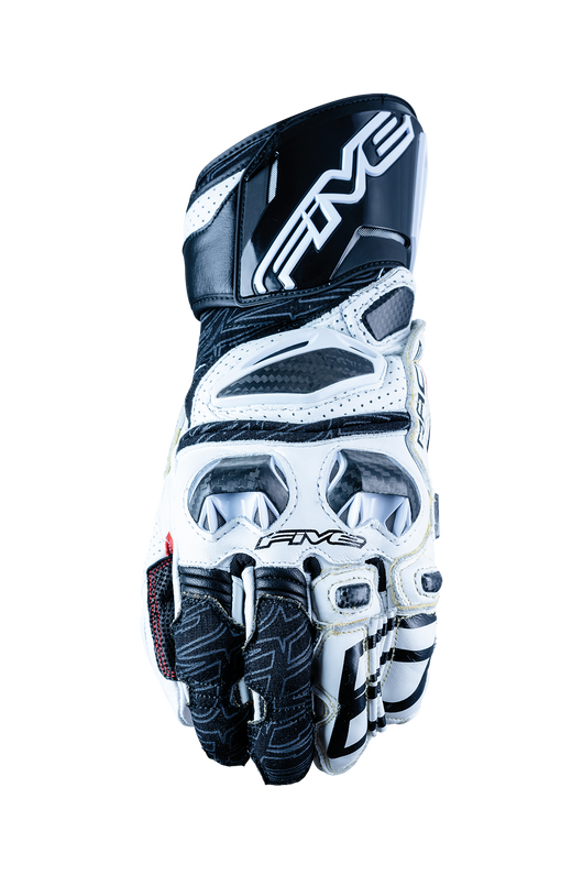 FIVE GLOVES - RFX RACE - WHITE/BLACK