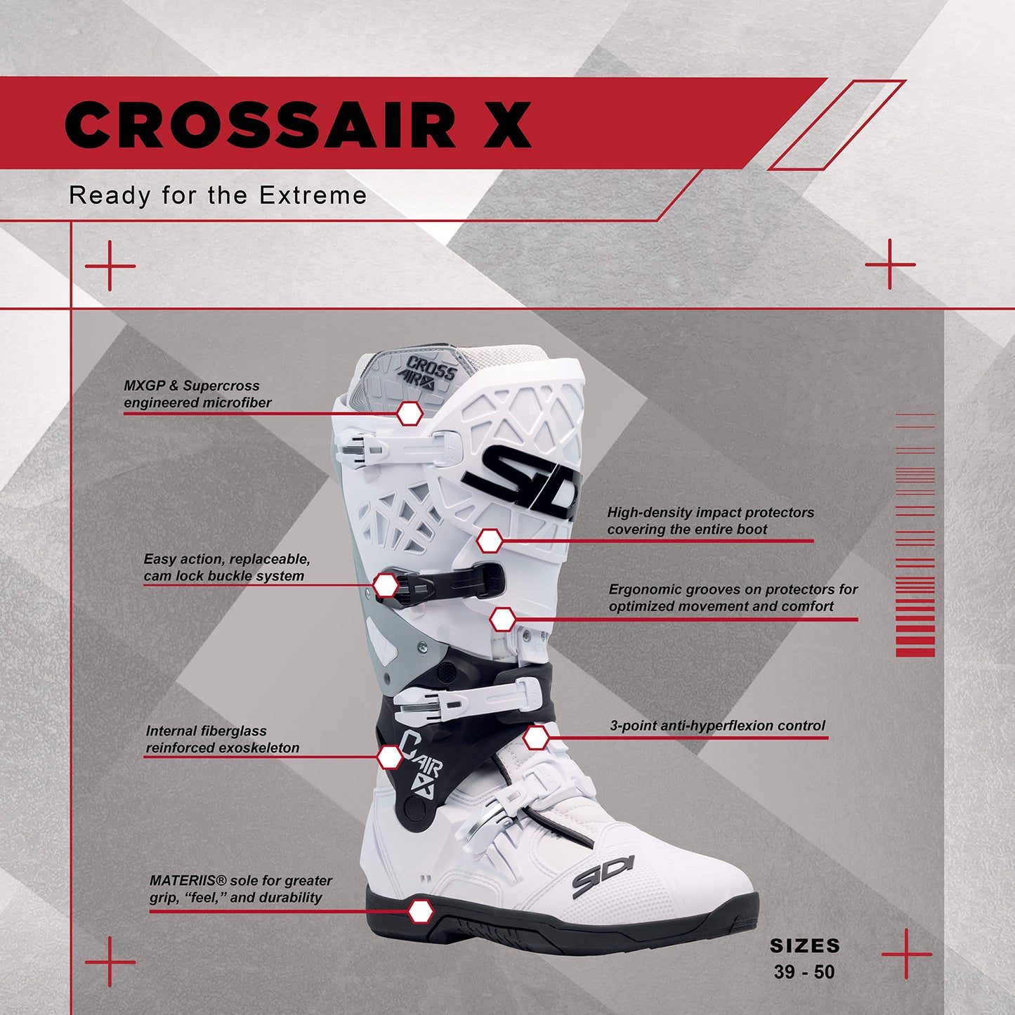 Sidi - Crossair X Boot - WHITE/BLACK