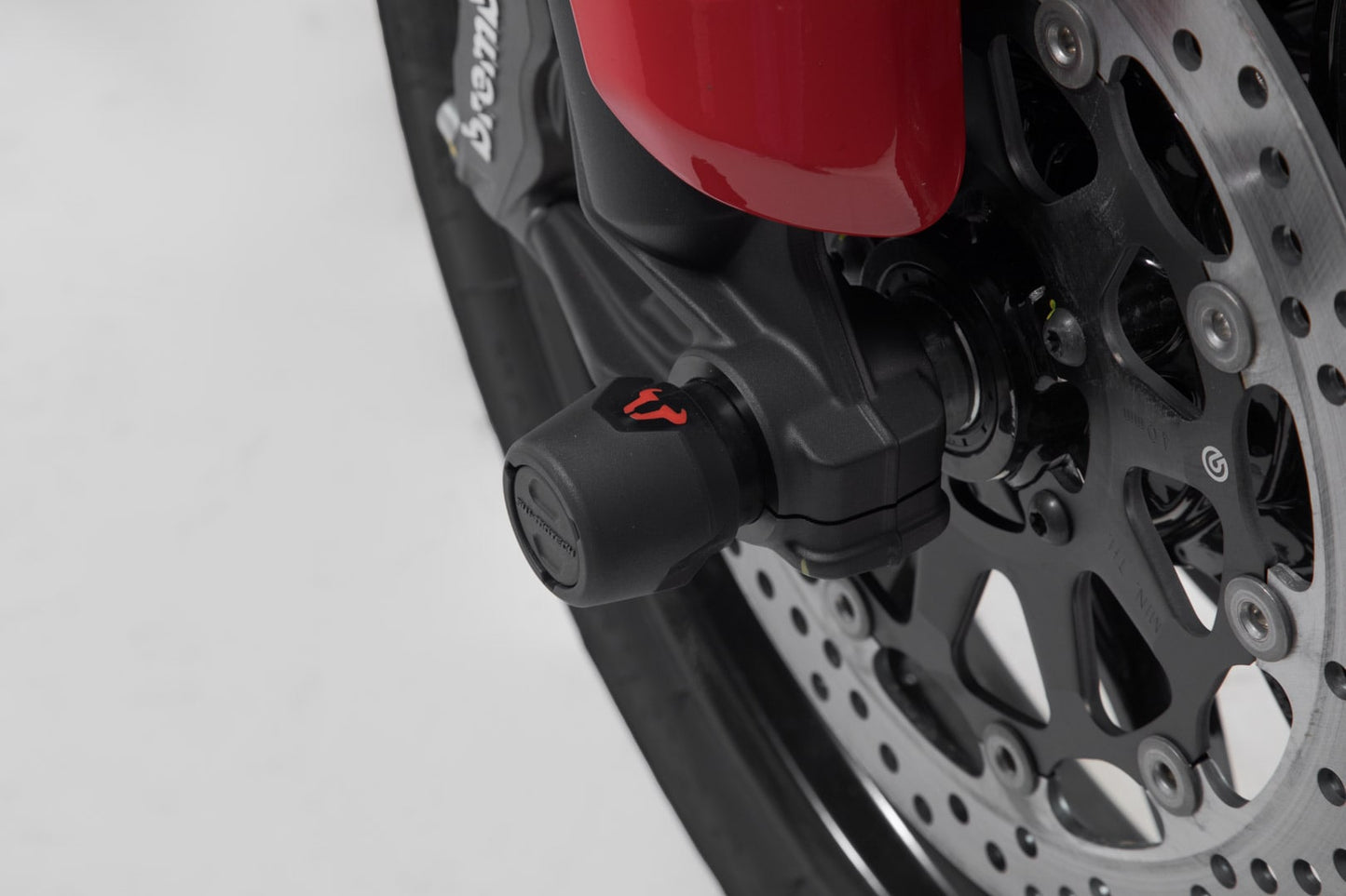 STP.22.176.10600/B - SW-MOTECH - Slider set for front axle - Ducati Multistrada V4 / Hypermotard 950 - BLACK
