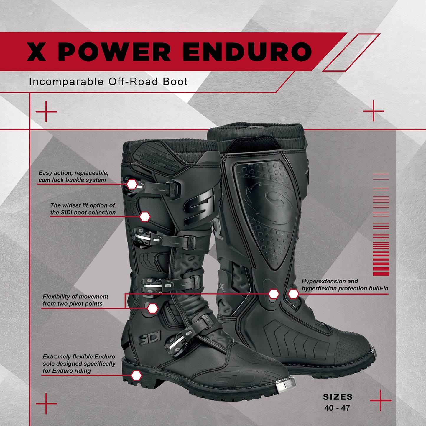 Sidi - X Power Enduro - BLACK
