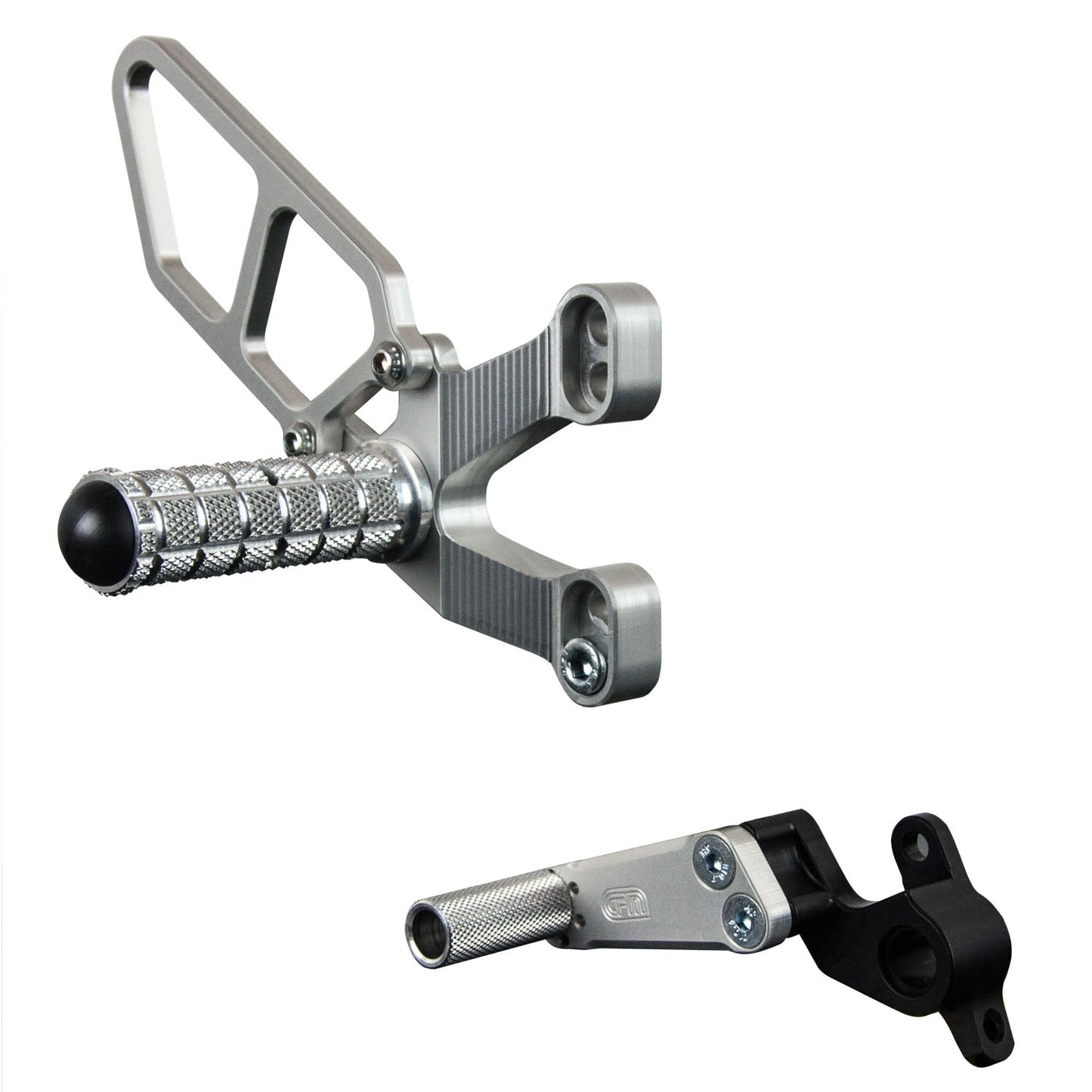 Woodcraft - 05-0610B Ducati 748 1994-02, 916 1993-99, 996 1999-01, 998 2002-03 Complete Rearset Kit w/ Pedals - STD/GP Shift