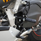 Woodcraft - 05-0648B Ducati Panigale 899, 959 Corse, 1199S, 1199R, 1299, V2 Complete Rearset Kit w/ Pedals - GP Shift