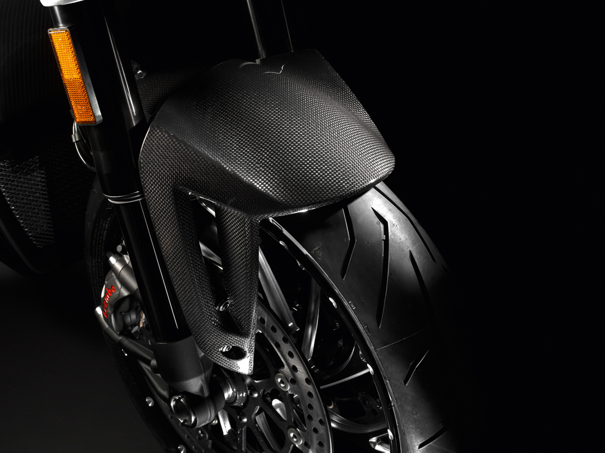 96980771AB - CARB. FRONT MUDGUARD SET 1207 POLISHED