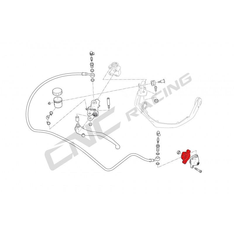CNC Racing Billet Clutch Slave Mounting Plate for Ducati Multistrada 1260 and Scrambler 1100