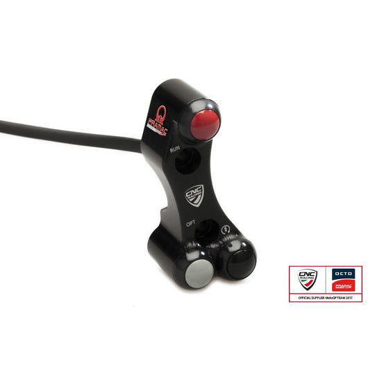 CNC Racing PRAMAC LIMTED EDITION Right Hand Side Billet Switch for use with OE & Brembo RCS Brake Master Cylinders for Ducati Panigale V4 / S / Speciale