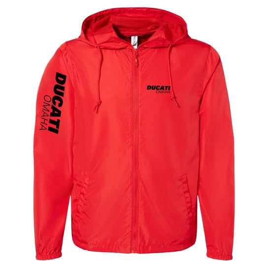 Ducati Omaha Classic Lightweight Windbreaker Red