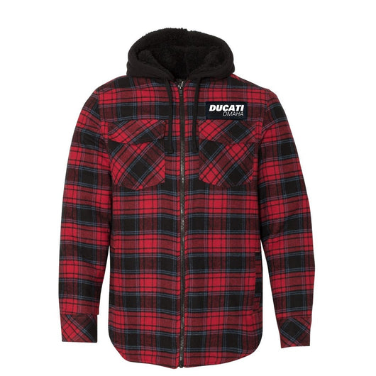 Ducati Omaha Classic Flannel Jacket Red/Black Buffalo