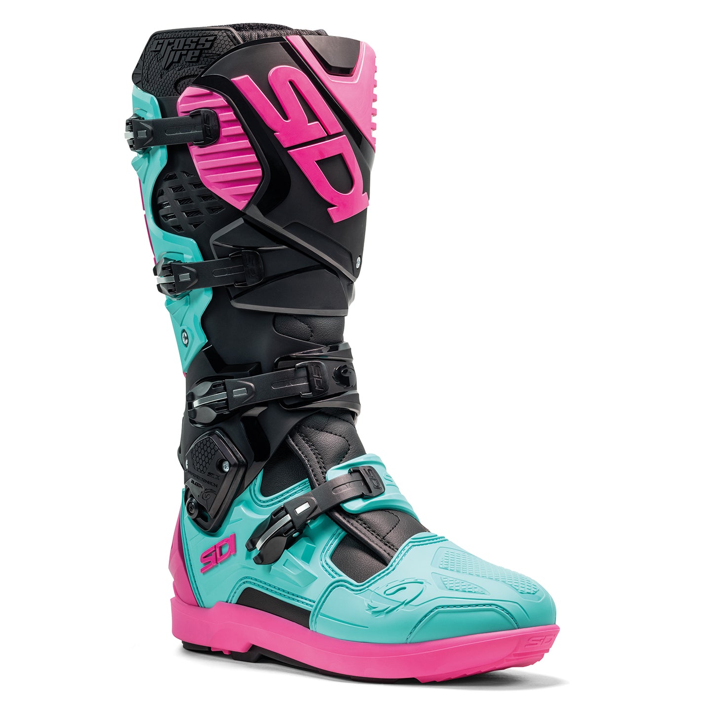 Sidi - Crossfire 3 SRS Boot - BLACK/MINT/PINK