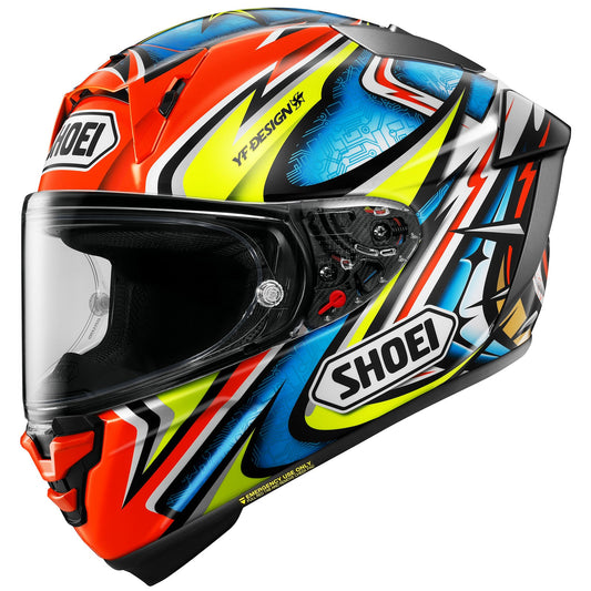 SHOEI - X-Fifteen Daijiro - RED/YELLOW/BLUE (TC1)
